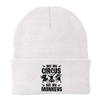 Not My Circus Not My Monkeys Saying Animal Lover Monkey Beanie