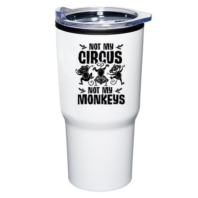 Not My Circus Not My Monkeys Saying Animal Lover Monkey Tumbler
