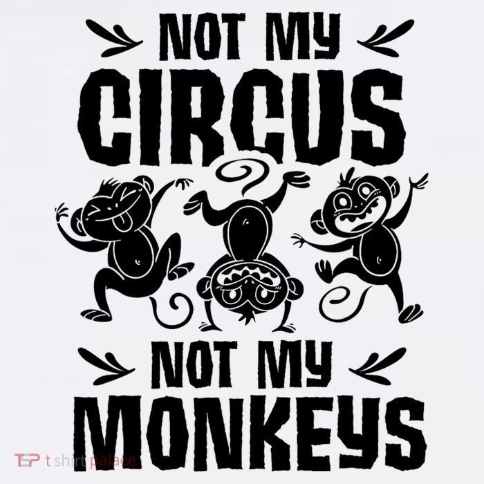 Not My Circus Not My Monkeys Saying Animal Lover Monkey Cooling Performance Long Sleeve Crew