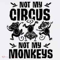 Not My Circus Not My Monkeys Saying Animal Lover Monkey Wool Snapback Cap