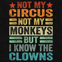 Not My Circus Not My Monkeys But I Know The Clowns Ladies PosiCharge Tri-Blend Wicking Tank