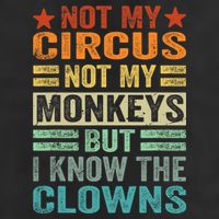Not My Circus Not My Monkeys But I Know The Clowns Cool Comfort Performance Bucket Hat