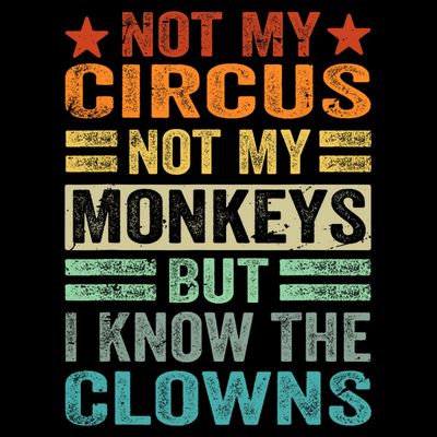 Not My Circus Not My Monkeys But I Know The Clowns T-Shirt