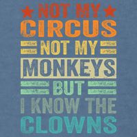Not My Circus Not My Monkeys But I Know The Clowns Garment-Dyed Sweatshirt