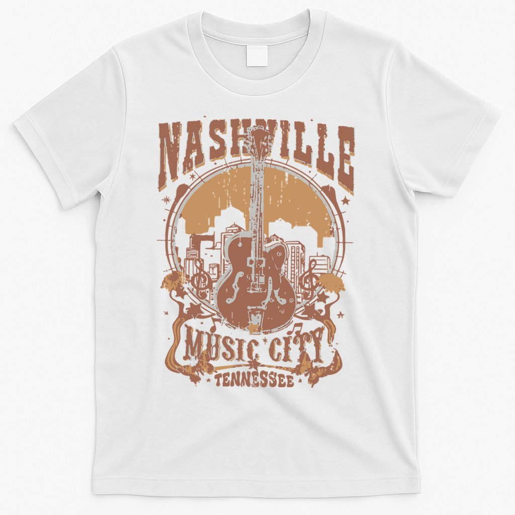 Nashville Music City Tennessee Guitar T-Shirt