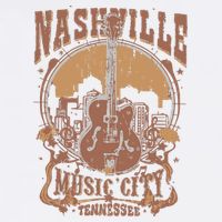 Nashville Music City Tennessee Guitar Bucket Hat