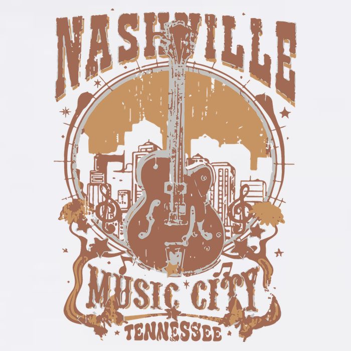 Nashville Music City Tennessee Guitar Bucket Hat