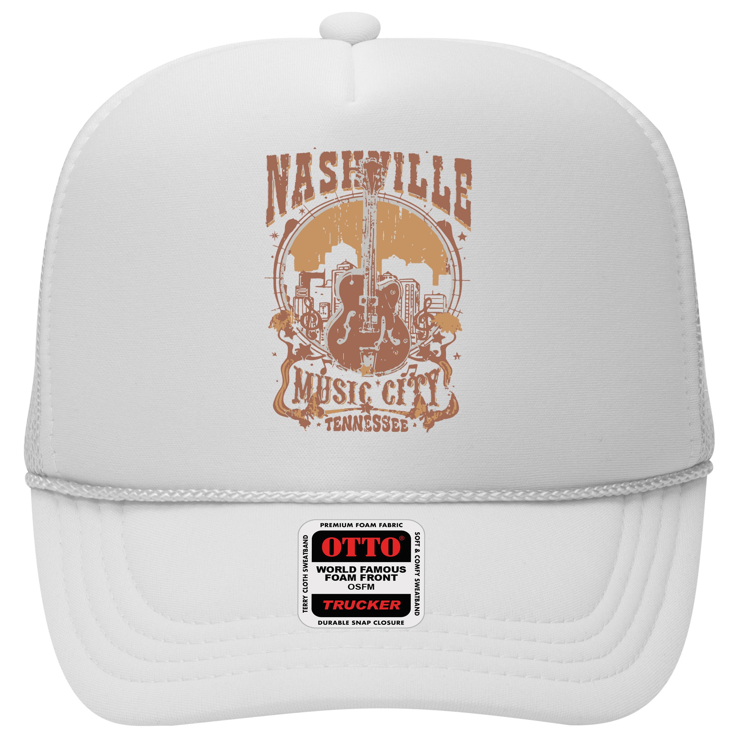Nashville Music City Tennessee Guitar Hat
