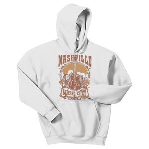 Nashville Music City Tennessee Guitar Kids Hoodie