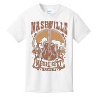 Nashville Music City Tennessee Guitar Kids T-Shirt