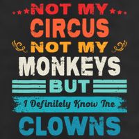 Not My Circus Not My Monkeys But I Definitely Know The Clown Crop Fleece Hoodie
