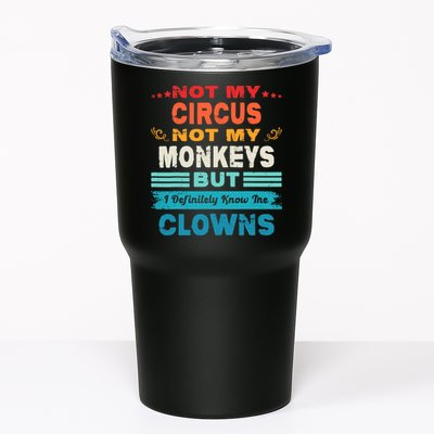 Not My Circus Not My Monkeys But I Definitely Know The Clown Tumbler