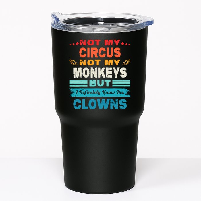 Not My Circus Not My Monkeys But I Definitely Know The Clown Tumbler