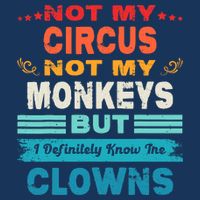 Not My Circus Not My Monkeys But I Definitely Know The Clown Bucket Hat