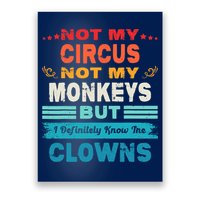 Not My Circus Not My Monkeys But I Definitely Know The Clown Poster