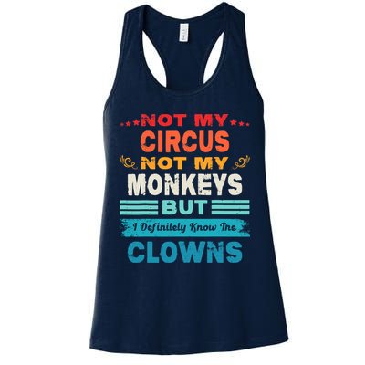 Not My Circus Not My Monkeys But I Definitely Know The Clown Womens Tank Top
