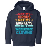 Not My Circus Not My Monkeys But I Definitely Know The Clown Toddler Hoodie