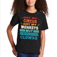 Not My Circus Not My Monkeys But I Definitely Know The Clown Kids T-Shirt