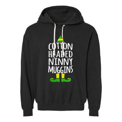 Ninny Muggins! Cotton Headed Funny Christmas Cool Gift Garment-Dyed Fleece Hoodie