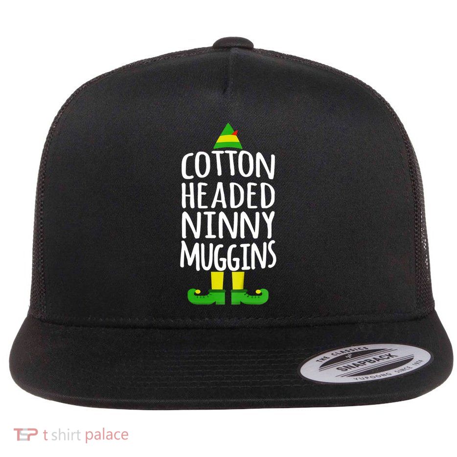 Ninny Muggins! Cotton Headed Funny Christmas Cool Gift Flatbill Hat