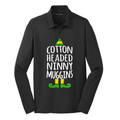 Ninny Muggins! Cotton Headed Funny Christmas Cool Gift Silk Touch Performance Long Sleeve Polo