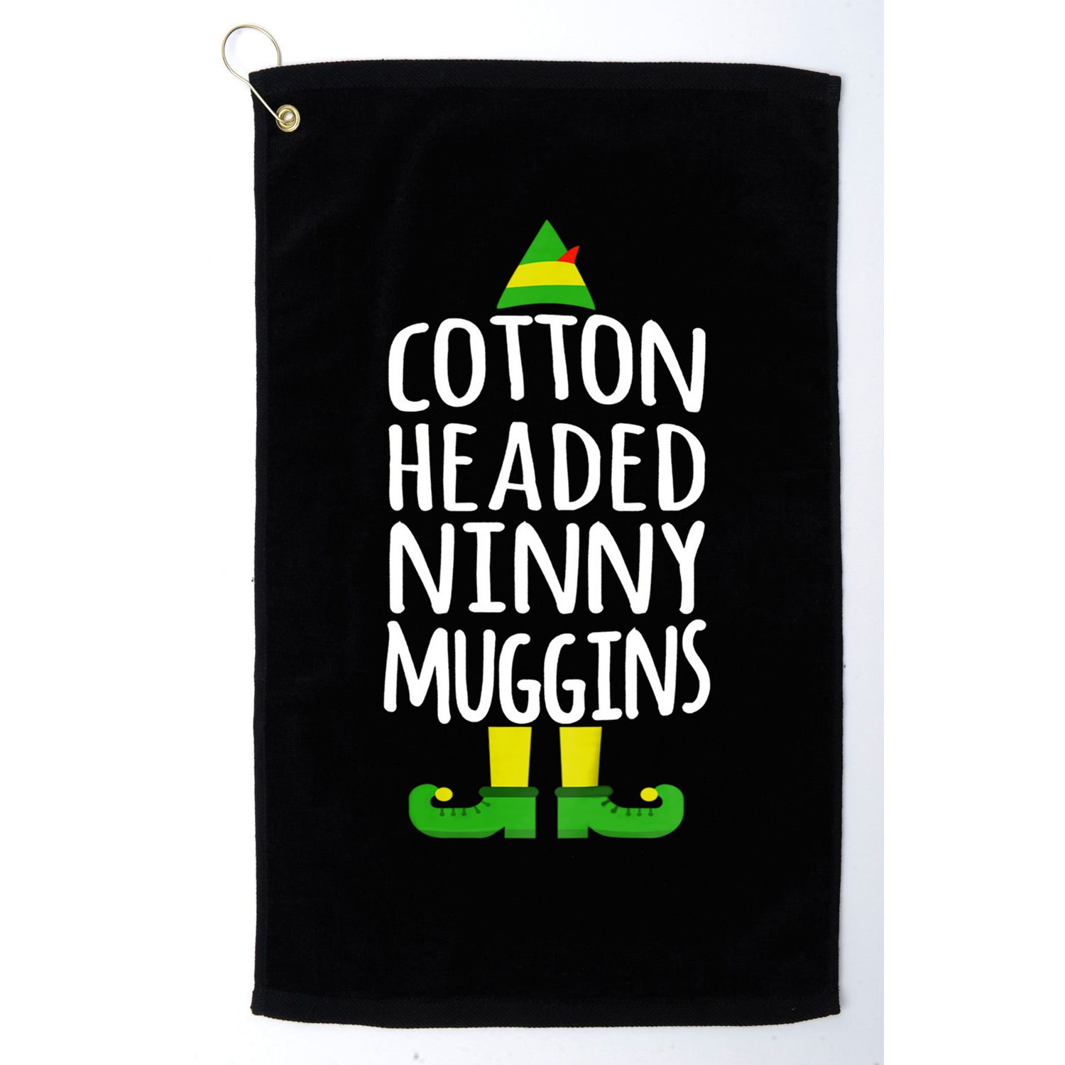 Ninny Muggins! Cotton Headed Funny Christmas Cool Gift Golf Towel