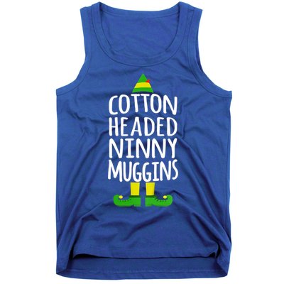 Ninny Muggins! Cotton Headed Funny Christmas Cool Gift Tank Top