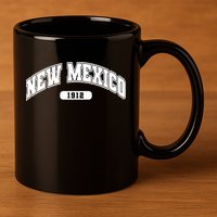 New Mexico Collegiate Style 11oz C Handle Ceramic Mug
