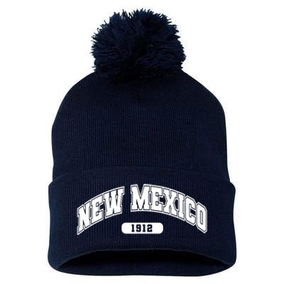 New Mexico Collegiate Style Pom Pom 12in Knit Beanie