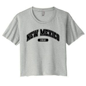 New Mexico Collegiate Style Women's Crop Top Tee