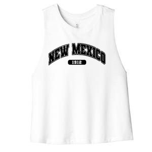 New Mexico Collegiate Style Women's Racerback Cropped Tank