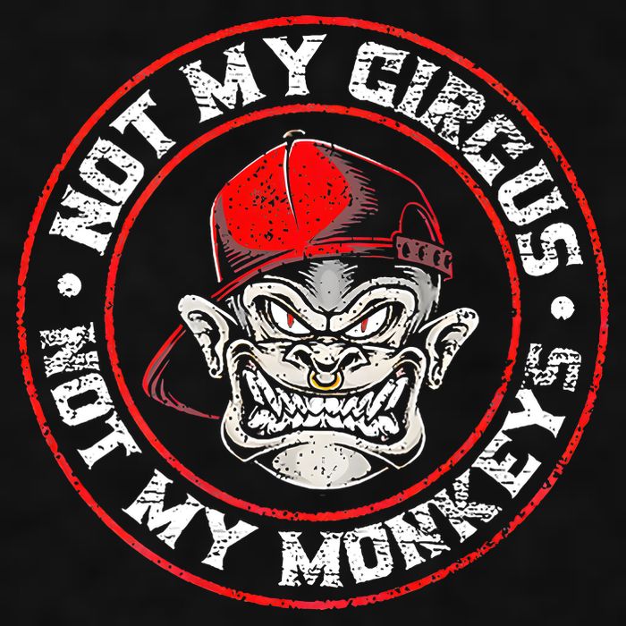 Not My Circus Not My Monkeys Ladies PosiCharge Tri-Blend Wicking Tank