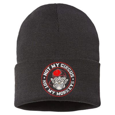 Not My Circus Not My Monkeys Sustainable Knit Beanie