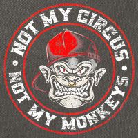 Not My Circus Not My Monkeys Cotton Canvas Backpack