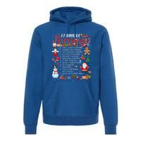 Nurses Merry Christmas Nurse Funny 12 Days Of Nursing Xmas Cool Gift Premium Hoodie