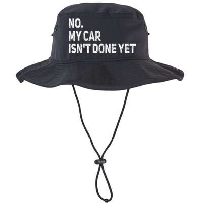 No My Car Isn't Done Yet Funny Car Mechanic Garage Bucket Hat