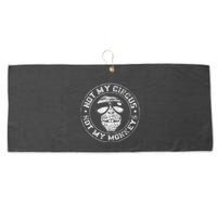 Not My Circus Not My Monkeys Large Microfiber Waffle Golf Towel