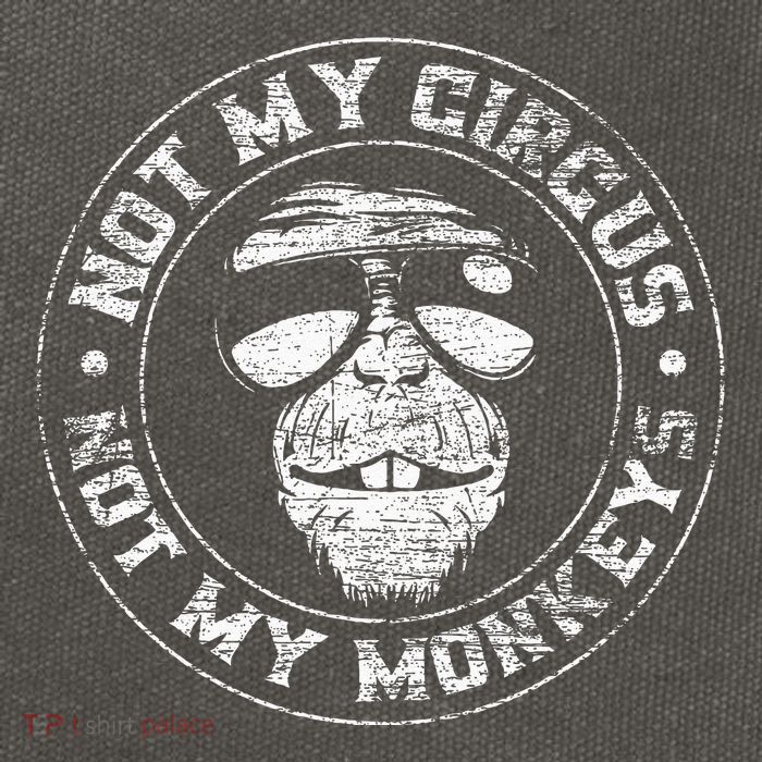 Not My Circus Not My Monkeys Cotton Canvas Backpack