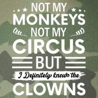 Not My Circus Not My Monkeys But I Definitely Know The Clowns Legacy Tie Dye Trucker Hat
