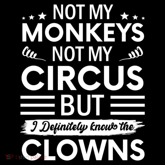 Not My Circus Not My Monkeys But I Definitely Know The Clowns Mesh Reversible Basketball Jersey Tank