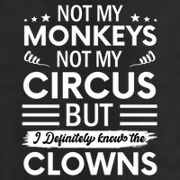 Not My Circus Not My Monkeys But I Definitely Know The Clowns Trucker Hat