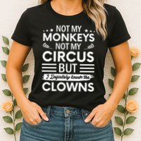 Not My Circus Not My Monkeys But I Definitely Know The Clowns Womens T-Shirt