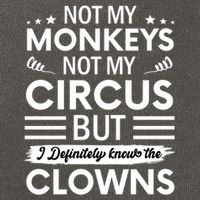 Not My Circus Not My Monkeys But I Definitely Know The Clowns Cotton Canvas Backpack