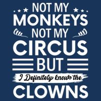 Not My Circus Not My Monkeys But I Definitely Know The Clowns Infant Baby Jersey Bodysuit