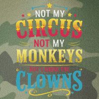 Not My Circus Not My Monkeys But I Know The Clowns Legacy Tie Dye Trucker Hat