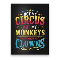 Not My Circus Not My Monkeys But I Know The Clowns Poster