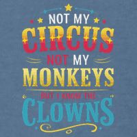 Not My Circus Not My Monkeys But I Know The Clowns Garment-Dyed Sweatshirt