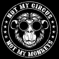 Not My Circus Monkeys Funny Monkey Animal Lover Button