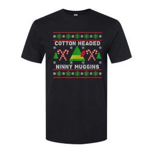 Ninny Muggins! Cotton Headed Funny Christmas Elf Holiday Softstyle CVC T-Shirt