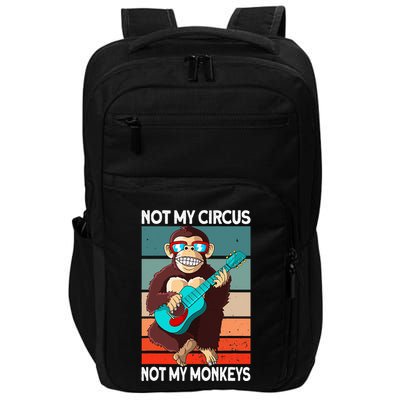 Not My Circus Not My Monkeys Animal Lover Impact Tech Backpack